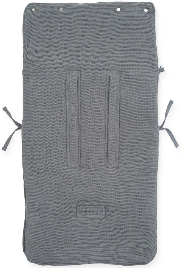 Jollein Basic Knit Stone Grey 3/5 Punts 0-9 Maanden Autostoel Voetenzak 025-811-65220 - Afbeelding 3