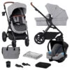 Kinderkraft A-Tour Light Grey 3-in-1 Kinderwagen Incl. Autostoel KSATOU00LGR3000 -Kinderwagenserie Winkel kinderkraft a tour light grey 3 in 1 kinderwagen incl. autostoel ksatou00lgr3000 1