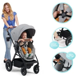 Kinderkraft B-Tour Ash Grey 3-in-1 Combi Kinderwagen Incl. Autostoel KSBTOU00DGR3000 -Kinderwagenserie Winkel kinderkraft b tour 3 in 1 ash grey wandelwagen ksbtou00dgr3000 13 1920x1920