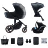 Kinderkraft Prime 2 Venezian Black 3-in-1 Kinderwagen Incl. Autostoel KSPRIM02BLK3000 -Kinderwagenserie Winkel kinderkraft prime 2 venezian black 3in1 kinderwagen ksprim02blk3000 1