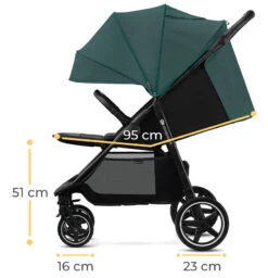 Kinderkraft Route Platinum Grey Wandelwagen KSROUT00GRY0000 -Kinderwagenserie Winkel kinderkraft route emerald green wandelwagen ksrout00gre0000 10