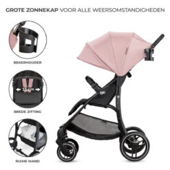 Kinderkraft Trig 2 Grey Wandelwagen KSTRIG2TGRY0000 -Kinderwagenserie Winkel kinderkraft trig 2 pink wandelwagen kstrig2tpnk0000 1 1