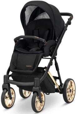 Kunert Ivento Premium Gold Deep Black 2-in-1 Kinderwagen IVE-12-GOLD -Kinderwagenserie Winkel kunert ivento premium gold deep black 2 in 1 kinderwagen ive 12 gold 3