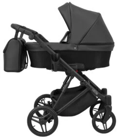 Kunert Lazzio Black Eco-Leather 2-in-1 Kinderwagen LAZ-11-BLACK -Kinderwagenserie Winkel kunert lazzio black eco leather 2 in 1 kinderwagen laz 11 black
