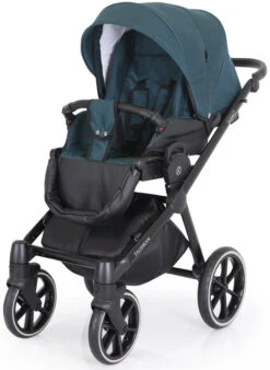 Kunert Talisman Black Flowers 2-in-1 Kinderwagen TA-01-BLACK -Kinderwagenserie Winkel kunert talisman black green 2 in 1 kinderwagen ta 04 black 5