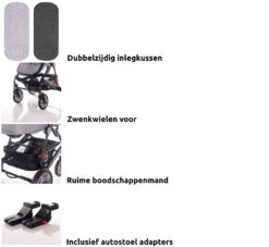 Lorelli Lora String Dots 3-in-1 Combi Kinderwagen Incl. Autostoel 1002128-2115D -Kinderwagenserie Winkel lorelli lora 3 in 1 combi kinderwagen incl. autostoel 1002128 1