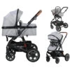Lorelli Lora Cool Grey Elephants 3-in-1 Combi Kinderwagen Incl. Autostoel 1002128-2123D -Kinderwagenserie Winkel lorelli lora cool grey elephants 3 in 1 1 1