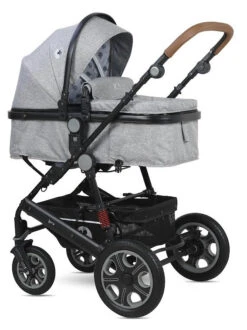 Lorelli Lora Cool Grey Elephants 3-in-1 Combi Kinderwagen Incl. Autostoel 1002128-2123D -Kinderwagenserie Winkel lorelli lora cool grey elephants 3 in 1 4