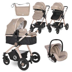 Lorelli Alexa Pearl Beige 3-in-1 Combi Kinderwagen Incl. Autostoel 1002129-2182D -Kinderwagenserie Winkel lorelli alexa pearl beige 3 in 1 combi kinderwagen incl. autostoel 1002129 2182d 12