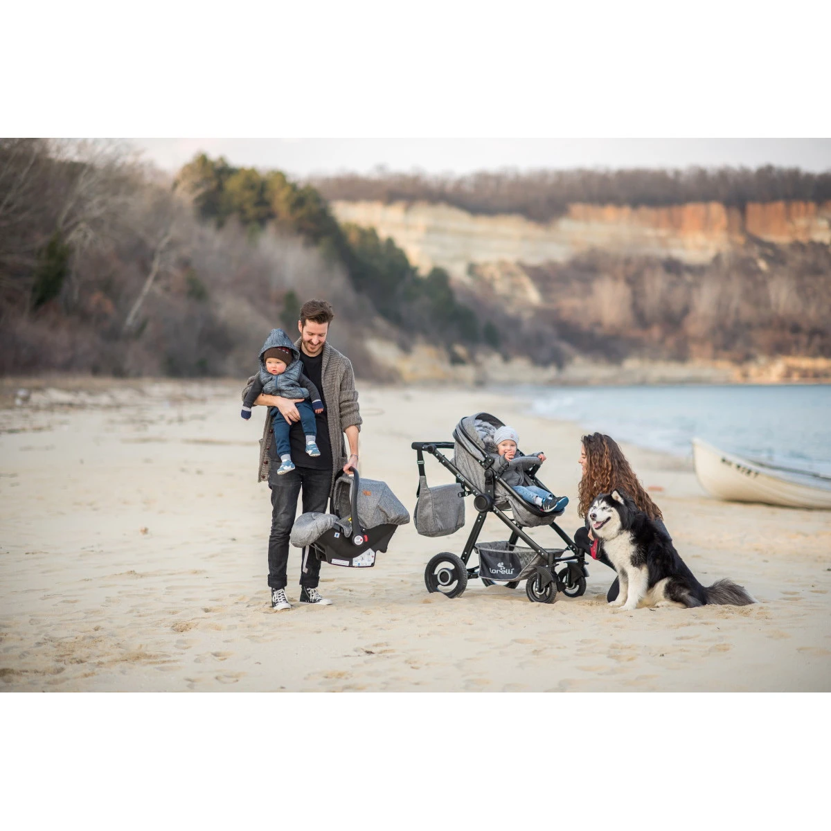 Lorelli Alexa Pearl Beige 3-in-1 Combi Kinderwagen Incl. Autostoel 1002129-2182D - Afbeelding 16