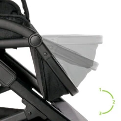 Lorelli Aria Green 3-in-1 Kinderwagen Incl. Autostoel 1002177-2334 -Kinderwagenserie Winkel lorelli aria 3 in 1 combi details sfeer 11 1