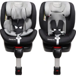 MamaLoes Max Grijs/Zwart 360° Isofix Autostoel 0-36kg ML050214 -Kinderwagenserie Winkel mamaloes max grijs zwart 360 isofix autostoel 0 36kg ml050214 5 1