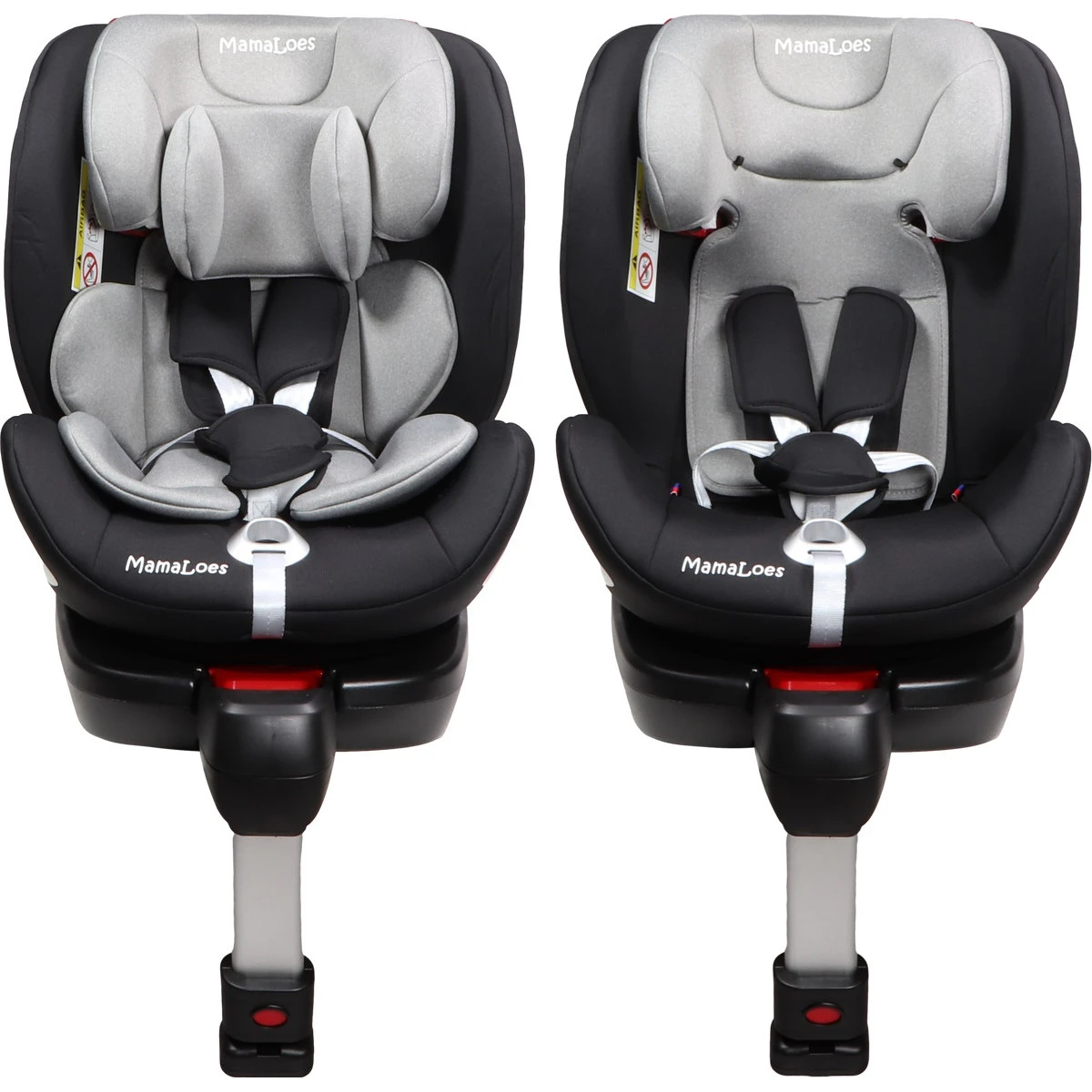 MamaLoes Max Grijs/Zwart 360° Isofix Autostoel 0-36kg ML050214 - Afbeelding 3