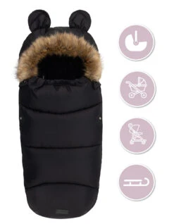 Momi Black Universele Voetenzak AKCE00032 -Kinderwagenserie Winkel momi black universele voetenzak akce00032 6