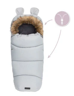 Momi Grey Universele Voetenzak AKCE00034 -Kinderwagenserie Winkel momi grey universele voetenzak akce00034 3