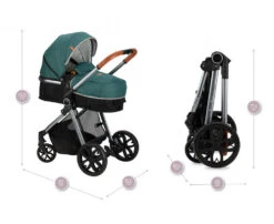 Momi Limuru Green 2-in-1 Combi Kinderwagen WOSP00028 -Kinderwagenserie Winkel momi limuru green 2 in 1 combi kinderwagen wosp00028 15
