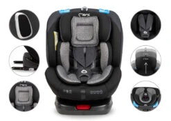 Momi Tordi Zwart Isofix 360° 0-36 Kg Autostoel FOSA00016 -Kinderwagenserie Winkel momi tordi zwart isofix 360 0 36 kg autostoel fosa00016 12