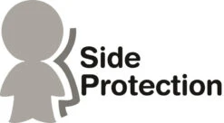 Osann Flux Isofix SPS Navy Melange 9-36 Kg Autostoel 102-138-249 -Kinderwagenserie Winkel sideprotection logo