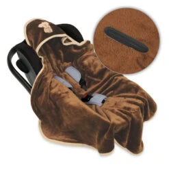 Babymatex Koala Bruin 95x95 Cm Microvezel Wikkeldeken Voor Autostoel TB0149_17 -Kinderwagenserie Winkel tb0149 45 1