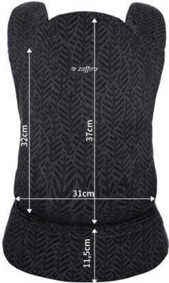 Kinderwagenserie Winkel -Kinderwagenserie Winkel zaffiro city graphite leaves ergonomische draagzak 2